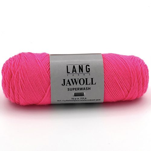 Lang yarns Jawoll superwash 83.0385 neon rosa.