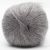 Bildet viser et utsnitt av et strikkegarn i kidsilk mohair fra Kremke Silky kid. Her i fargen 001 grey melange.